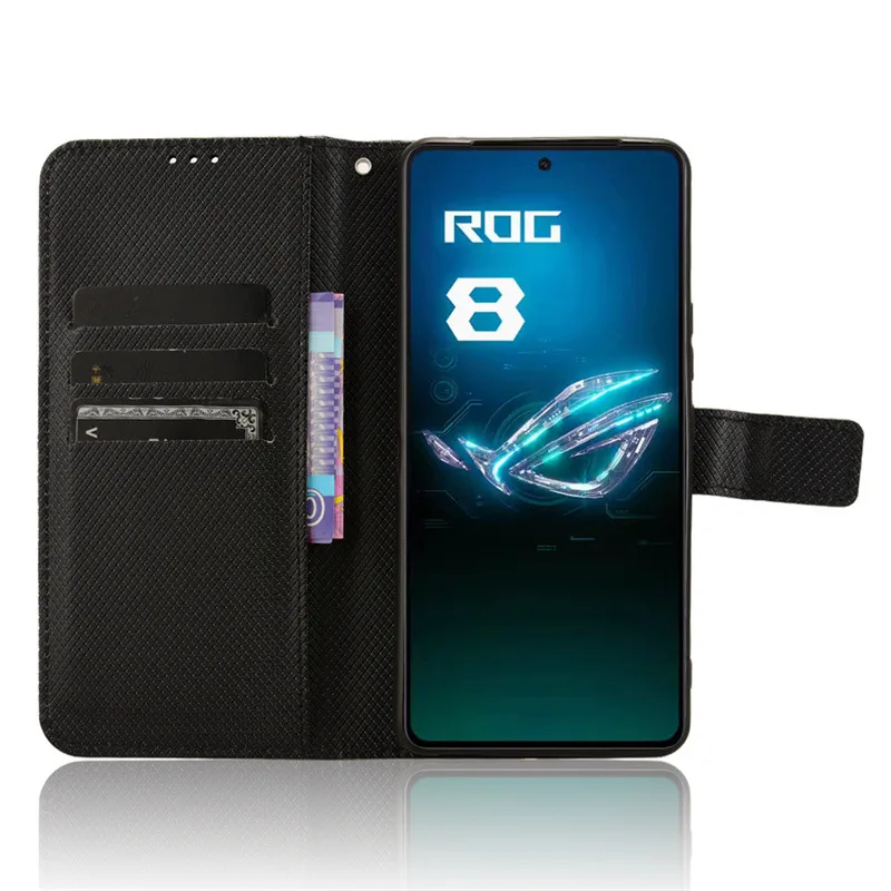 Luxury Leather Flip Wallet Case with Magnetic Book Cover Holder