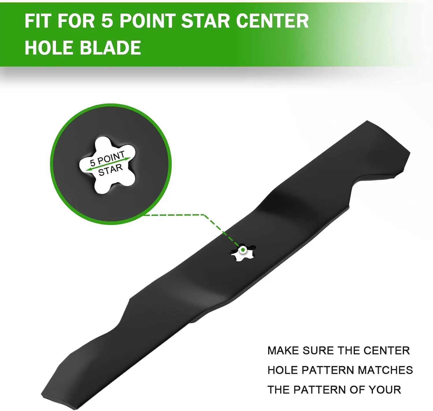 3 PCS Lawn Mower Hi Lift Blades Set for Husqvarna 532187254 532187256 539112053 Ariens 21546235 AYP 187254 187256 33954