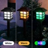 6pcs led Outdoor solar lights Palace lampshade Lantern solar panel Powered Light home Path camping Garden Xmas Decoration Lamp 3