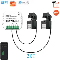 Compteur d'énergie intelligent WIFI pour système solaire photovoltaïque, surveillance bidirectionnelle de la production et de la consommation d'énergie, contrôle par application, compatible avec Tuya 1