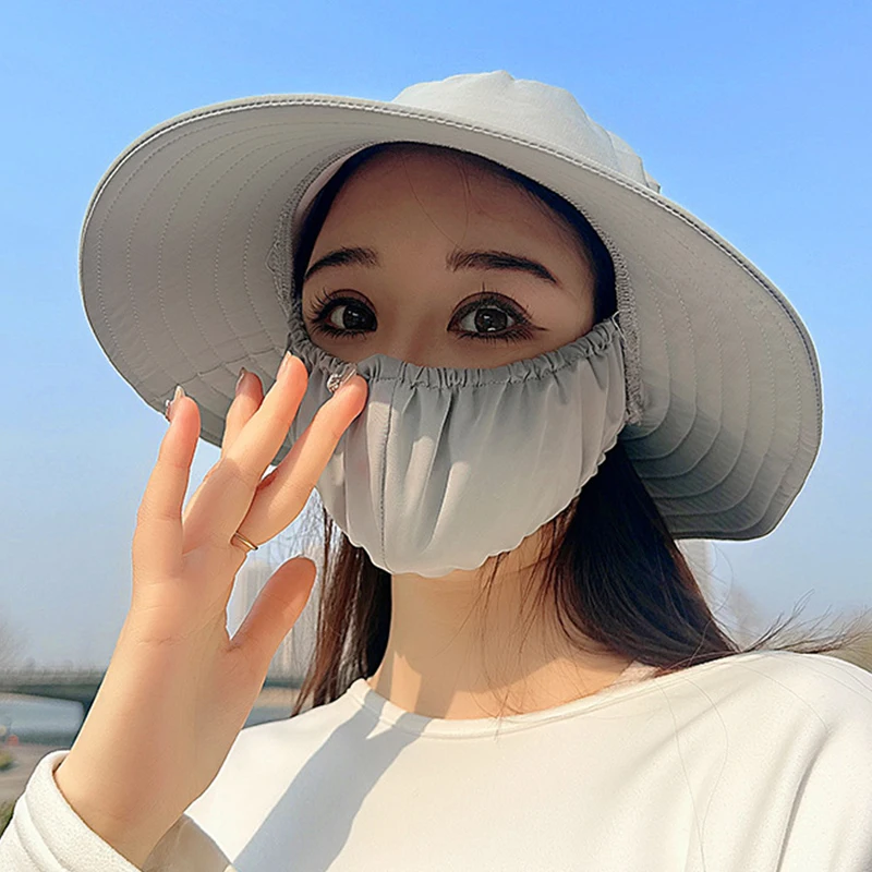 Sun Visor With Large Brim To Cover Face Sun Protection Breathable Hat