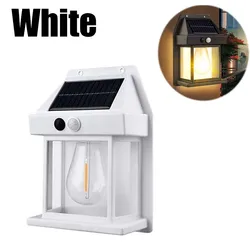 Enhanced Solar - Powered LED Outdoor Security Light - Waterproof with Motion Detection (White)