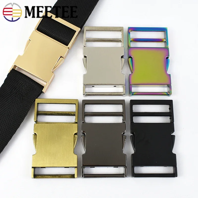 

2/4/10Pcs Meetee 25/32mm Metal Side Release Buckles Backpack Strap Adjust Clasp Bag Belt Webbing Buckle DIY Hardware Accessories