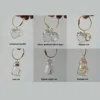 Cat Lover Gift Keychain Pendant Hanging Decor Pet Hair Storage Box Backpack Souvenir Transparent capsule storage pendant 6