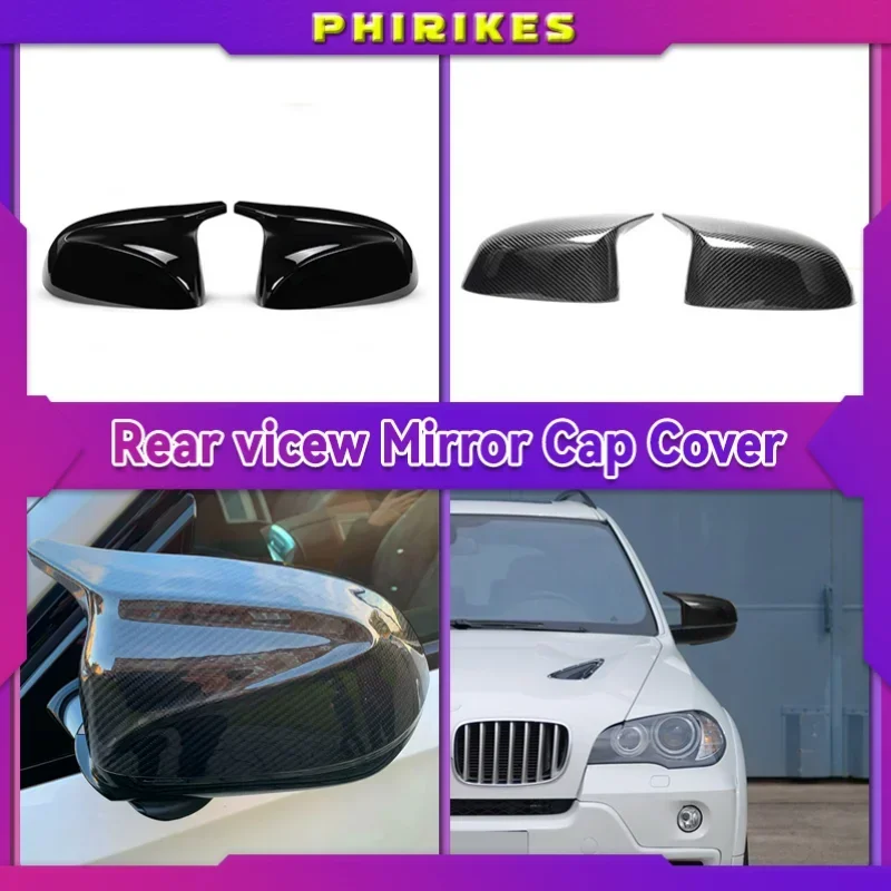 

Car Side Door Rearview Side Mirror Cover Cap For BMW BMW G01 G02 G05 X5 G06 X6 G07 X7 M Style Parts Styling