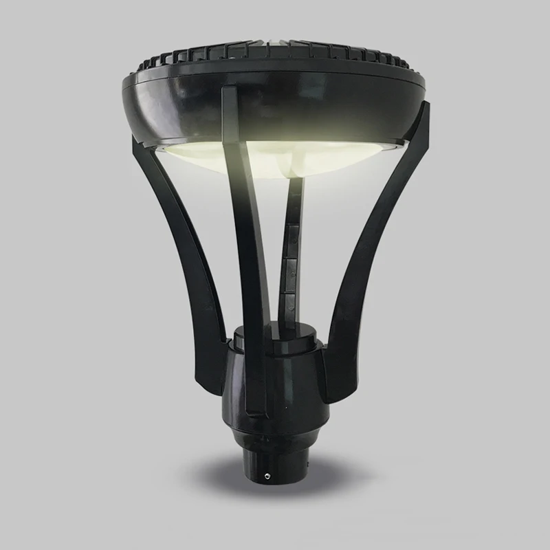 블랙 알루미늄 LED 조명 본체 직경76MM 30W 40W 50W 마당 광장 조명 고주탑 정원 공원 커뮤니티 가로등