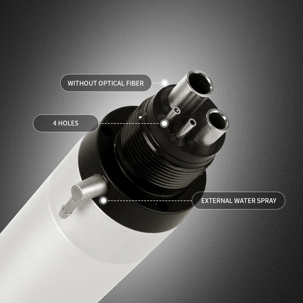 AZDENT Dental Low Speed Handstück Winkelstück 1:1 Gerade Externe Wasser Spray Luft Motor Betrieb Zahnmedizin Ausrüstung Werkzeug – Detail 9