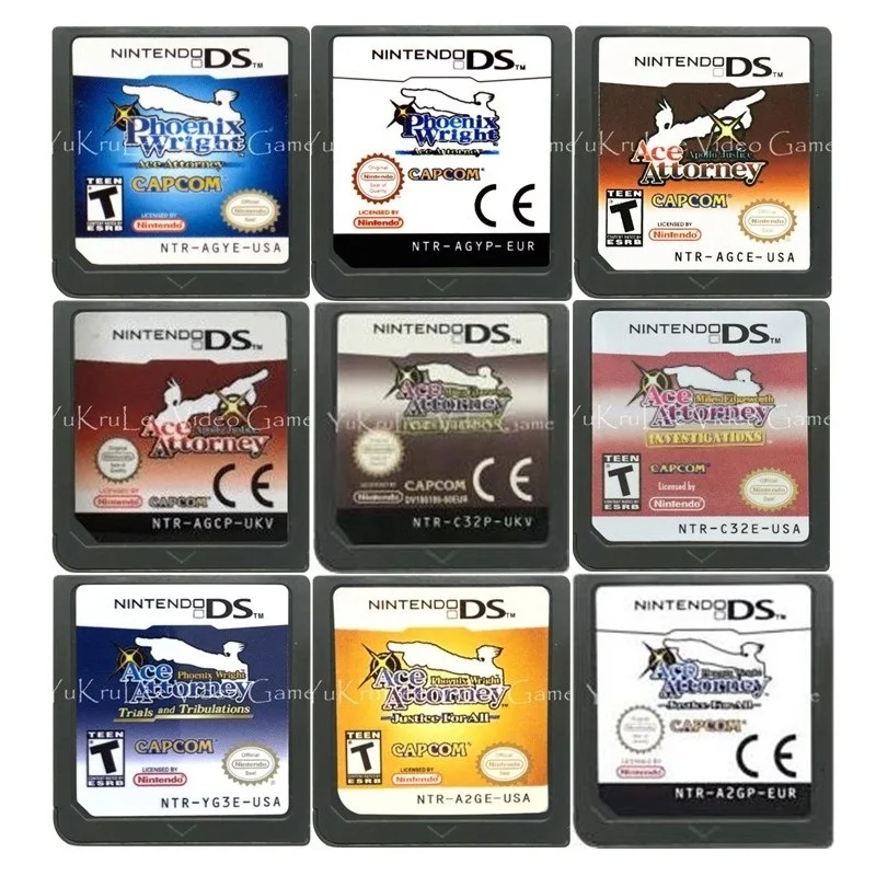 AceAttorneySeries DS Video Game Cartridge Memory Card for Nintendo NDS