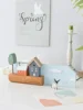 Cartoon Solid Wood Key Storage Holder Rack Indoor Porch Wall Hanging Hat Bag Coat Hanger Home Entrance Decor Decorative Hook 6