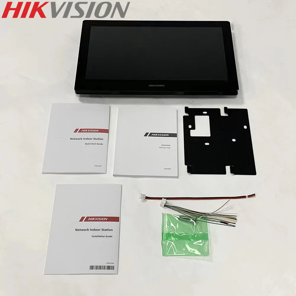 Hikvision Ds-Kh8520-Wte1 Ip Indoor Station Wifi Door Viewer Campanello Bidirezionale Talk 10 "Touch-Screen Sblocco Remoto Dc12V Poe