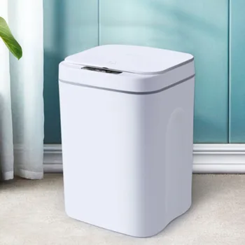 16L Touchless Intelligent Induction Trash Can Automatic Sensor Open & Closed Can W/Smart Chip 2