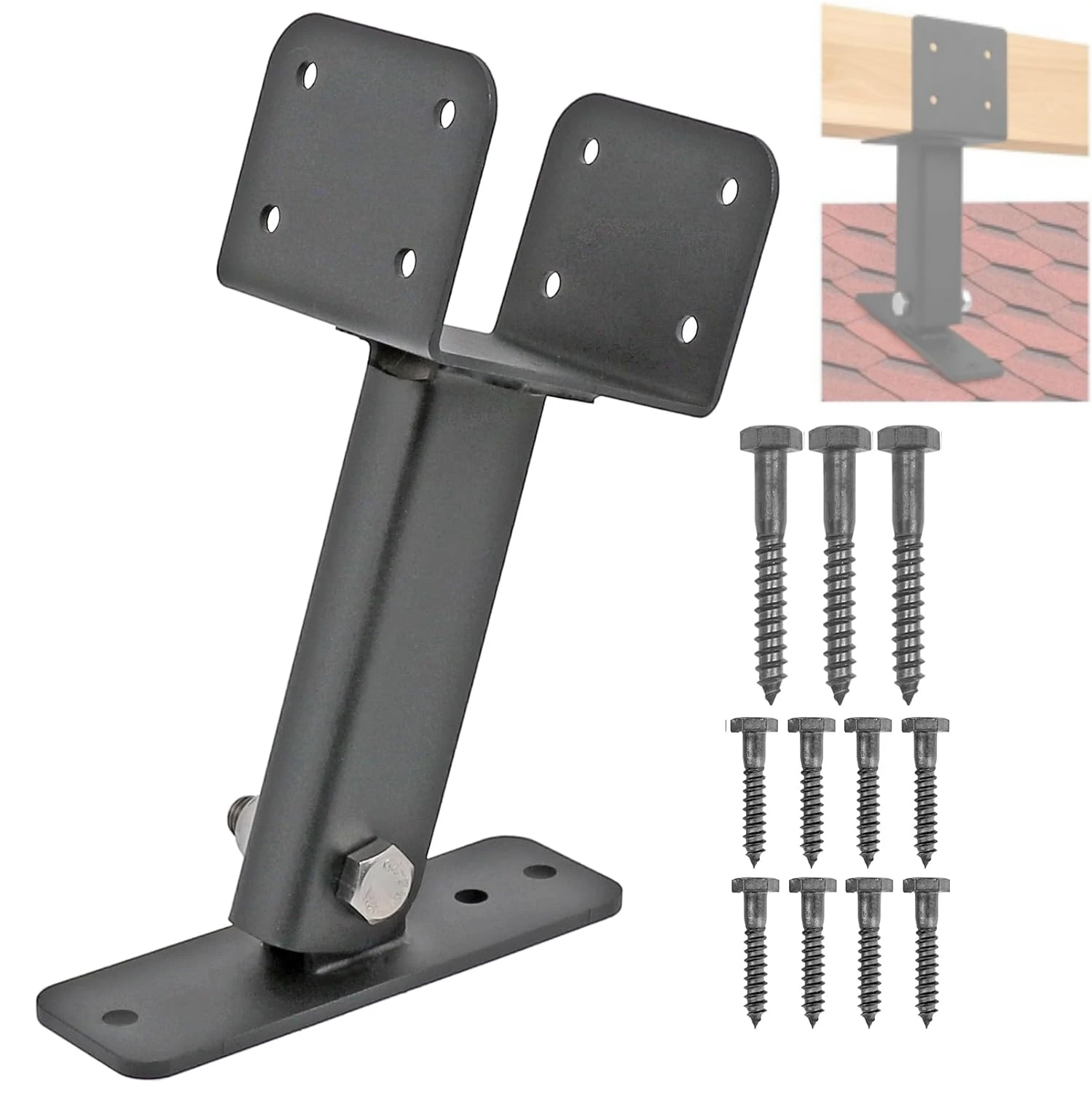 Roof Riser Brackets Kit Heavy Duty Pergola Roof Riser Beam Bracket ...