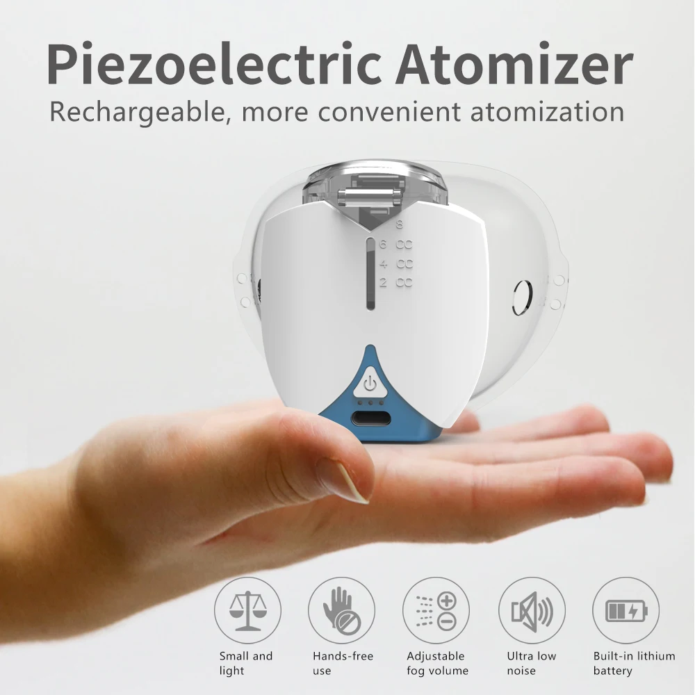 Portable Ultrasonic Handheld Nebulizer with Silent Operation & Rechargeable Design