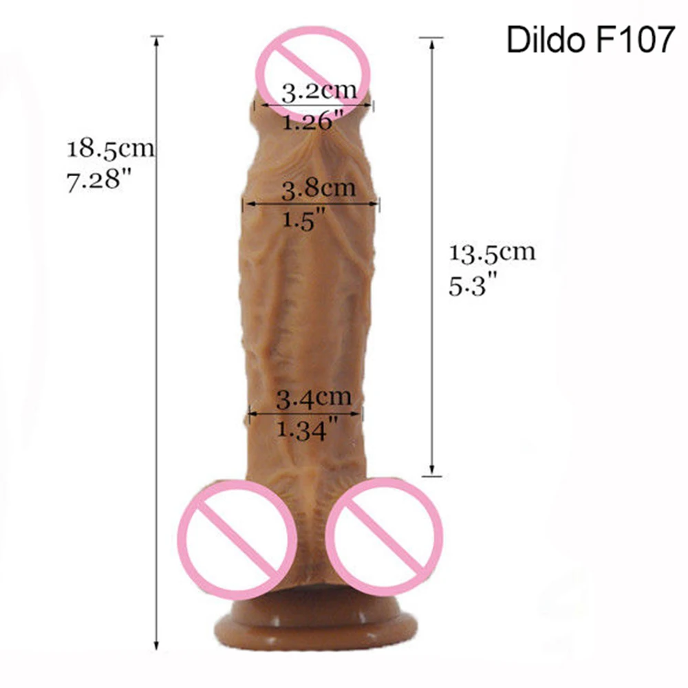 7/8 Inch Realistic Dildo Sucker Double Layer Silicone Fake Penis Lifelike Sex Toys Women Strapon Dildo Sex Shop sex toys