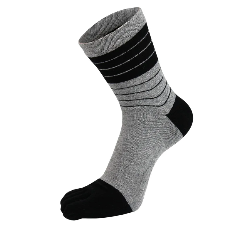 Five Finger Socks for Man Combed Breathable Colorful Cotton Sweat Deodorant Antibacterial Fashion Sport Socks