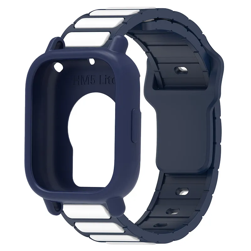 Silicone Protective Case and Strap for Smartwatch - Hollow Out Design