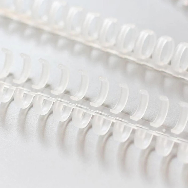 30 Hole Loose-leaf Plastic Binding Ring Spring Spiral Rings 5pcs Office Supplies plastic binding rings,loose leaf binding coil,book binding supplies,plastic binding coil