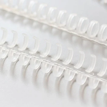 Hot 5pcs 30 Hole Loose-leaf Plastic Binding Ring Spring Spiral Rings Office Supplies