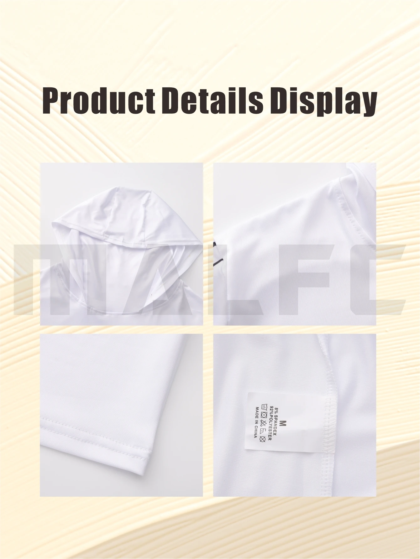 MALFC UV-Schutz Angelbekleidung Herren Kapuzen-Angelhemd Langarm-Angel-T-Shirt – Detail 8