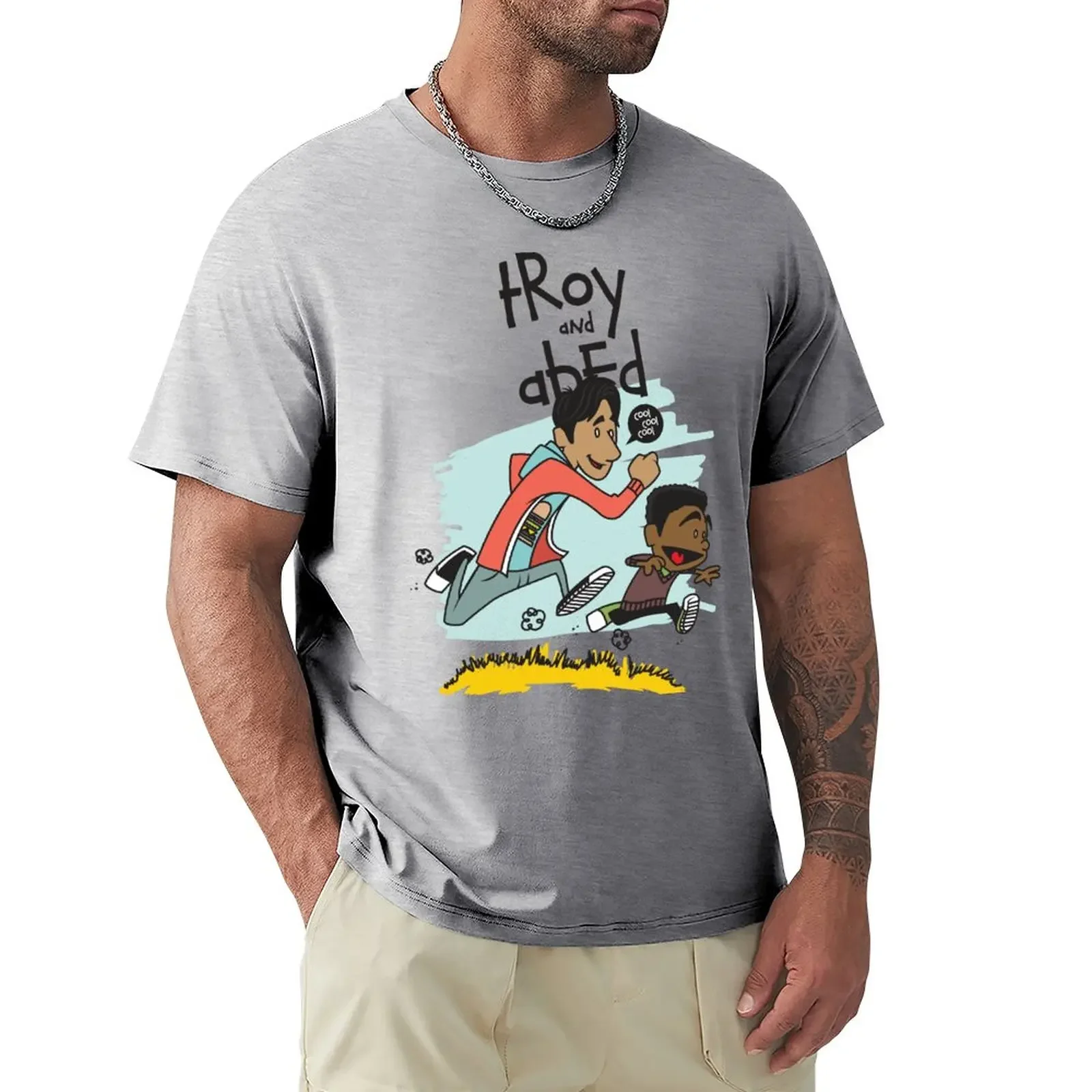 

Troy + Abed T-Shirt anime customs blacks oversized t shirts for men