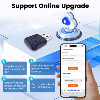 CarlinKit 5.0 Wireless Adapter Mini Ultra Wireless Android Auto & CarPlay USB Dongle For Car Upgrade WiFi Bluetooth Auto Connect 5