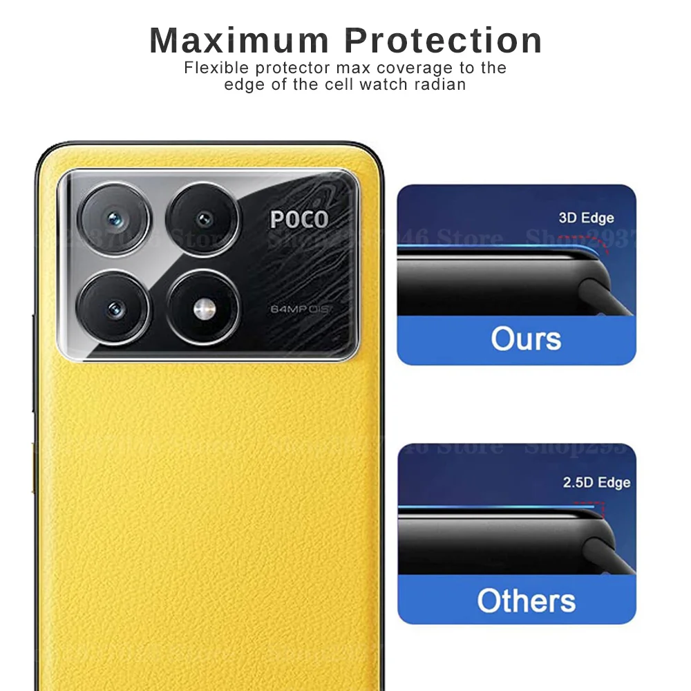 2-Pack 3D Lens Tempered Glass Camera Screen Protector
