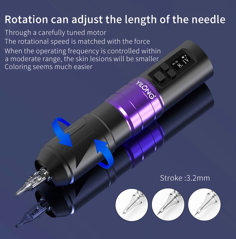 ワイヤレスタトゥーマシン yilong Amazon.com: YILONG Wireless Tattoo Gun Machine Kit, Rotary