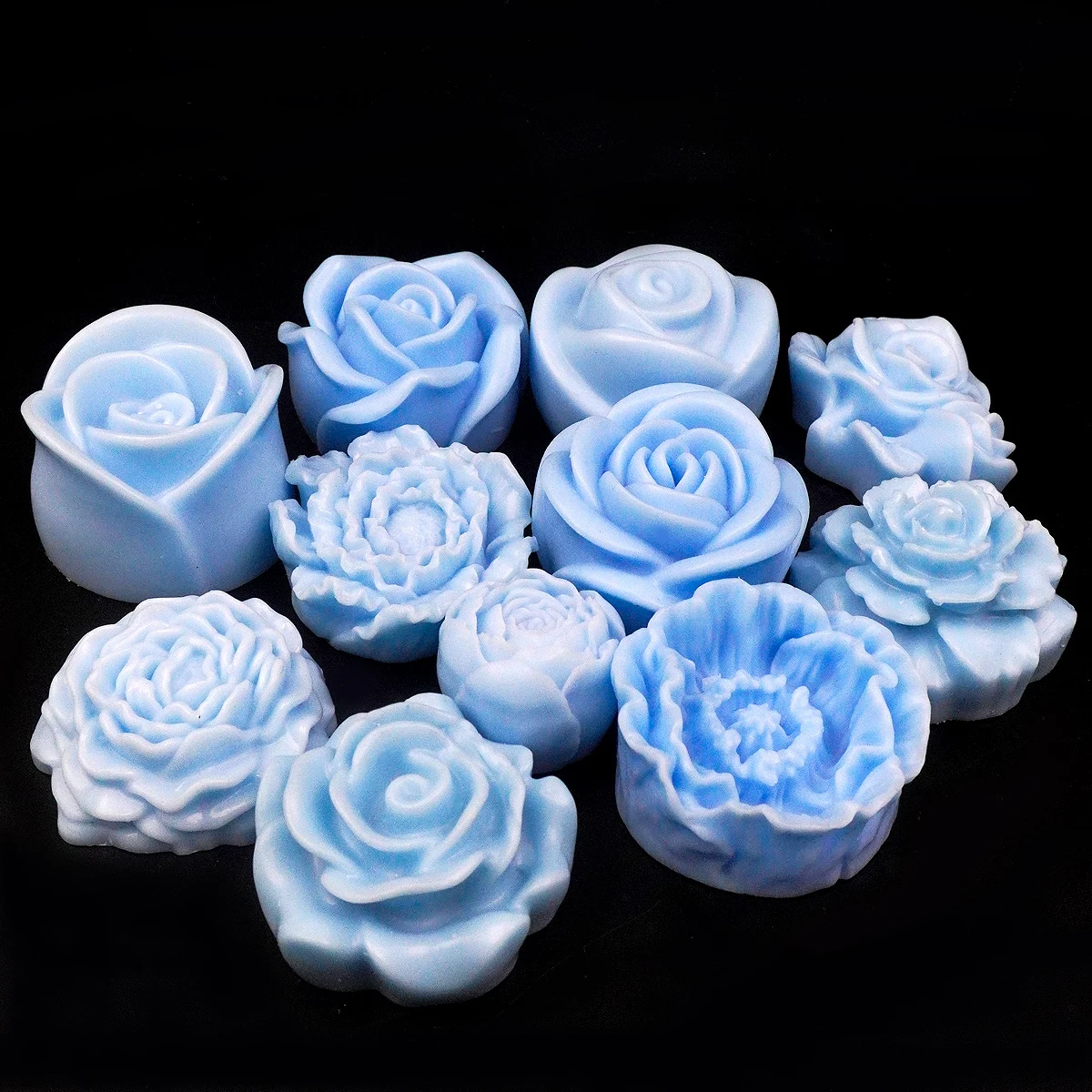 Molde De Vela De Flor De Silicone, Moldes De Sabão De | Parcelamento