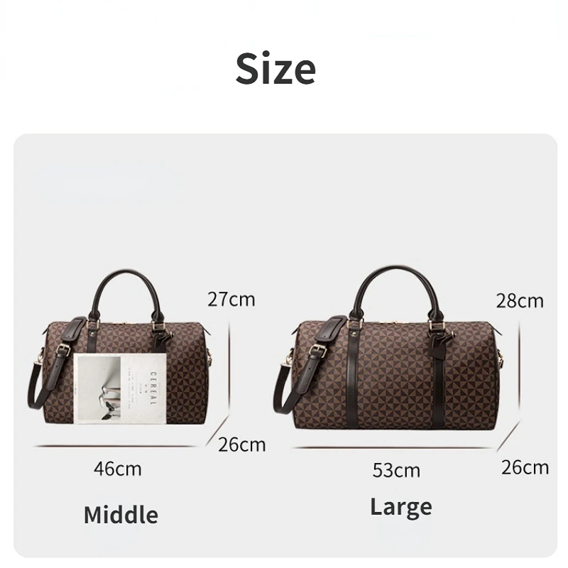 Fashion Waterproof Pu Fitness Handbag For Men Leather Shoulder Bag Business Large Travel Duffle Luggage Bag For Male