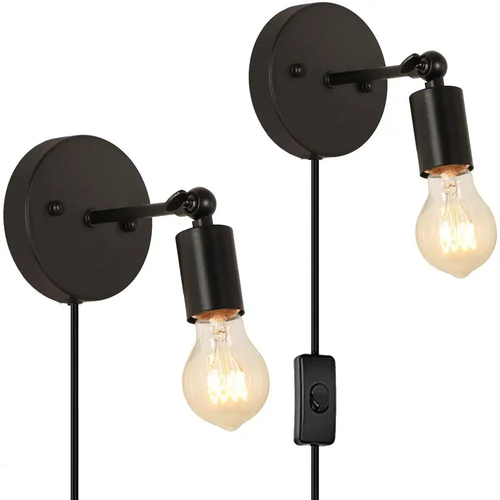 

Led Reading Wall Lamp Wiring-Free Bedside Lamp Eu/us Plug Wall Lamp Staircase Study Background Wall Lamp