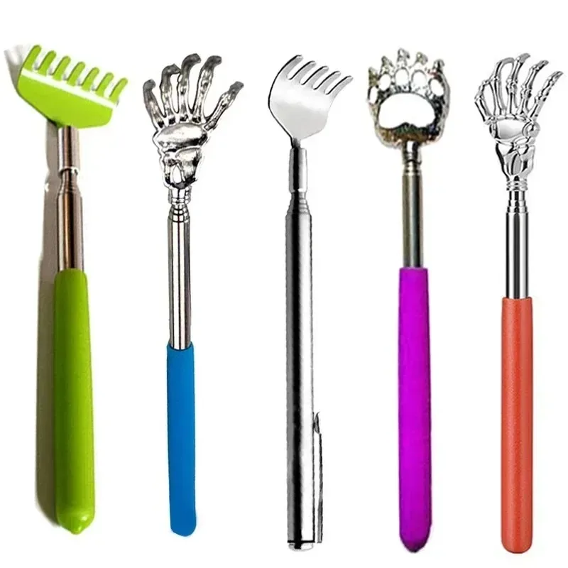 Stainless Steel Telescopic Back Scratcher Retractable Massager Tool for Itch Relief Body Relaxation Self Massage Tool