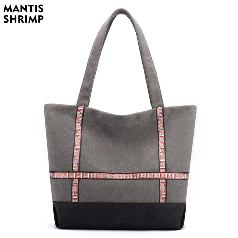 

Women Bag Large Capacity Shoulder Bag Retro Commuter Bag College Students School Handbag New Trend Tote 2023 High Quality Canvas