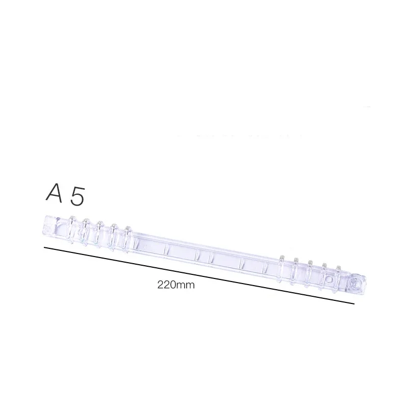 A4A5B5 KW-TRIO 루스 리프 링 가위 클립 A5 바인딩 링 투명 다공성 교체 플라스틱 링 예산 바인더 북 링