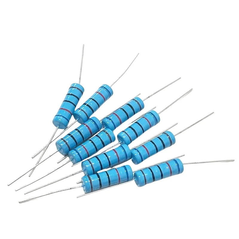 10PCS 5W metal film resistor 1% color ring 1K2K 10K 100 ohms 120 ohms 22K 220 4.7K 470 1M metal film resistors