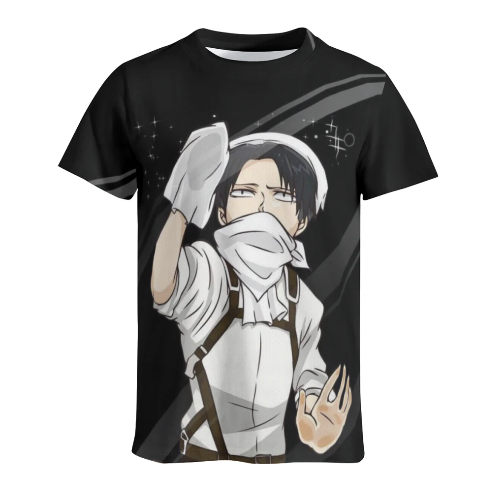thumbnail image 1 of Camiseta de manga corta con cuello redondo y diseño retro de Wings of Liberty Attack on Titan para hombre, nueva camiseta de verano de manga corta, 1 of 4
