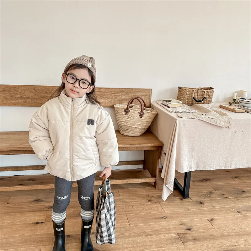 Description Picture 5 of item2025 Winter New Baby Plus Velvet Thick Long Sleeve Coat Fashion Infant Warm Padded Jacket Casual Toddler Girls Boys Down Jackets