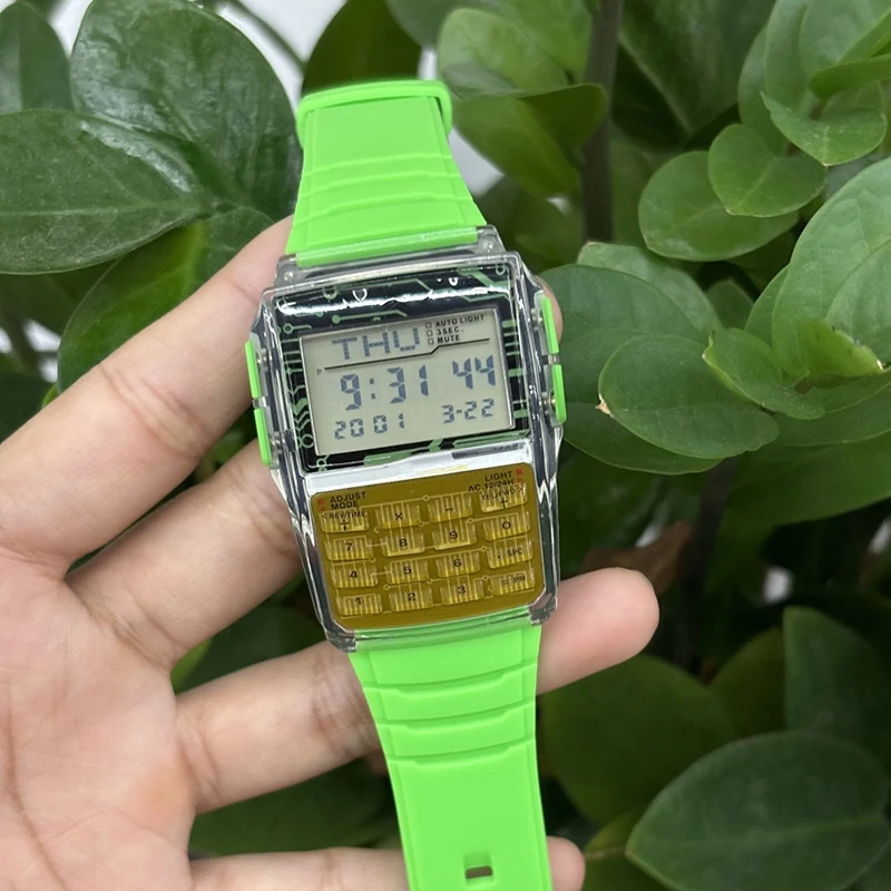 Multi-Function Calculator Electronic Watch Record Phone Numbers Waterproof Wear-Resistant Luminous electronic calculator