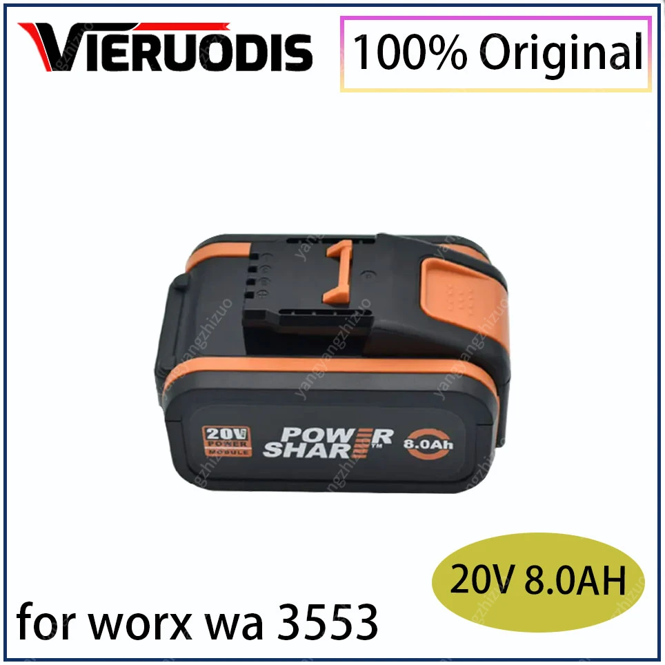 

For 20V Battery 8000mah Li-ion for Worx WX390/WX176/WX166.4/WX372.1 WX800/WX678/WX550/WX532/WG894E WG629E/WG329E/WG2