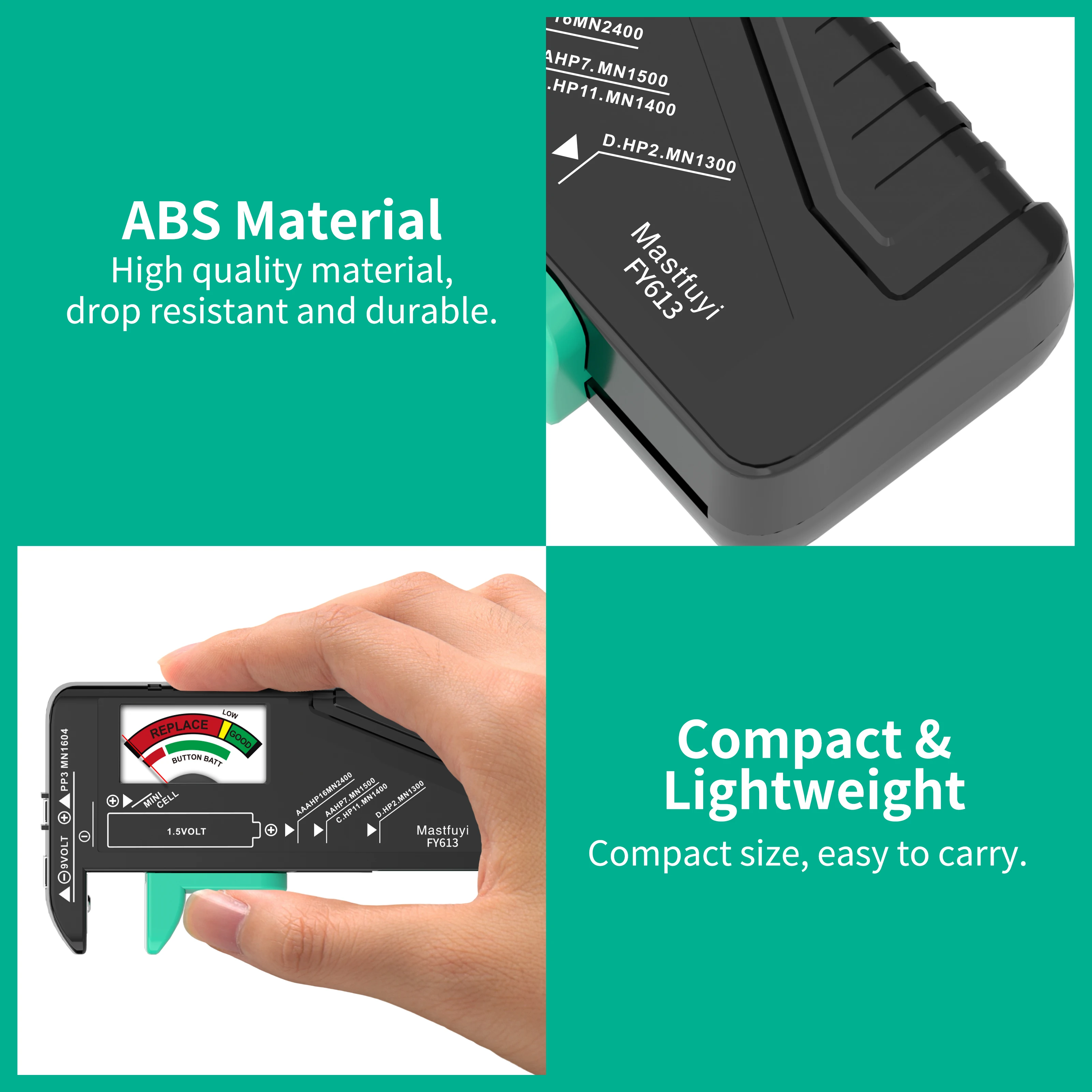 MASTFUYI FY613 – All-in-One Battery Analyzer for Household & Button Cells 7 S9da0b216546746809d2c7000f7750b0dG