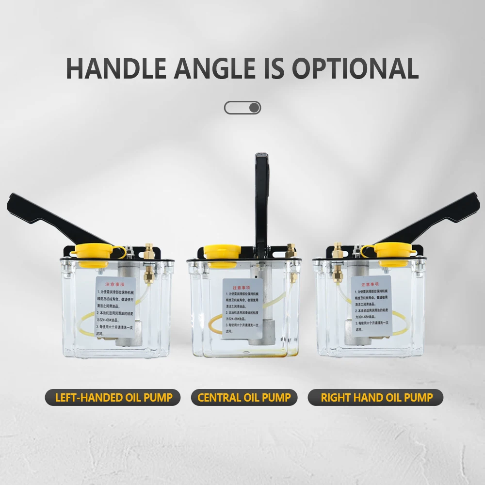 0.5L Lubricant Pump Manual Lubrication Oil Pump Right Left Mid for CNC Linear guide rail carriage