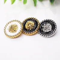 10pcs Lion Drips oil Luxury Metal Buttons For Trendy Clothing Sweater Cardigan Coat DIY Sewing Accessories Gold 15mm Buttons 1