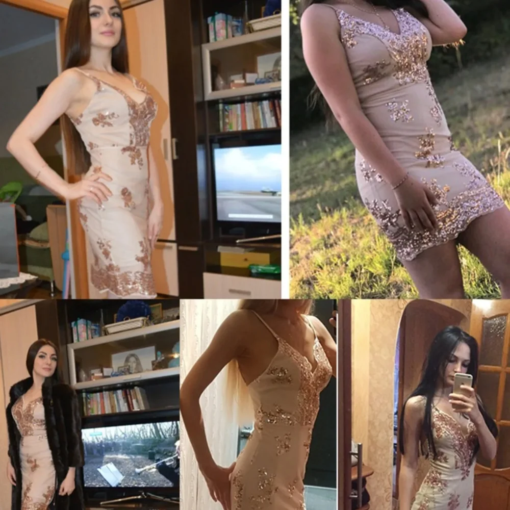 Sexy Party Outfits Sequin Summer Women's Mini Black Appliqué Nude Transparent Dress Vintage Women's Clothes 2024