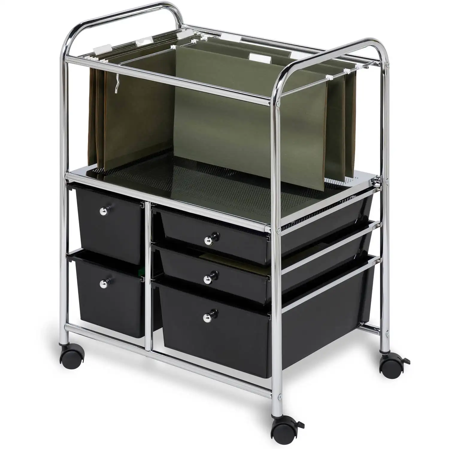 

Honey Can Do Rolling File Cart With Five Drawers, Black utiles de escritorio oficina organiseurs de bureau oficina accesorios