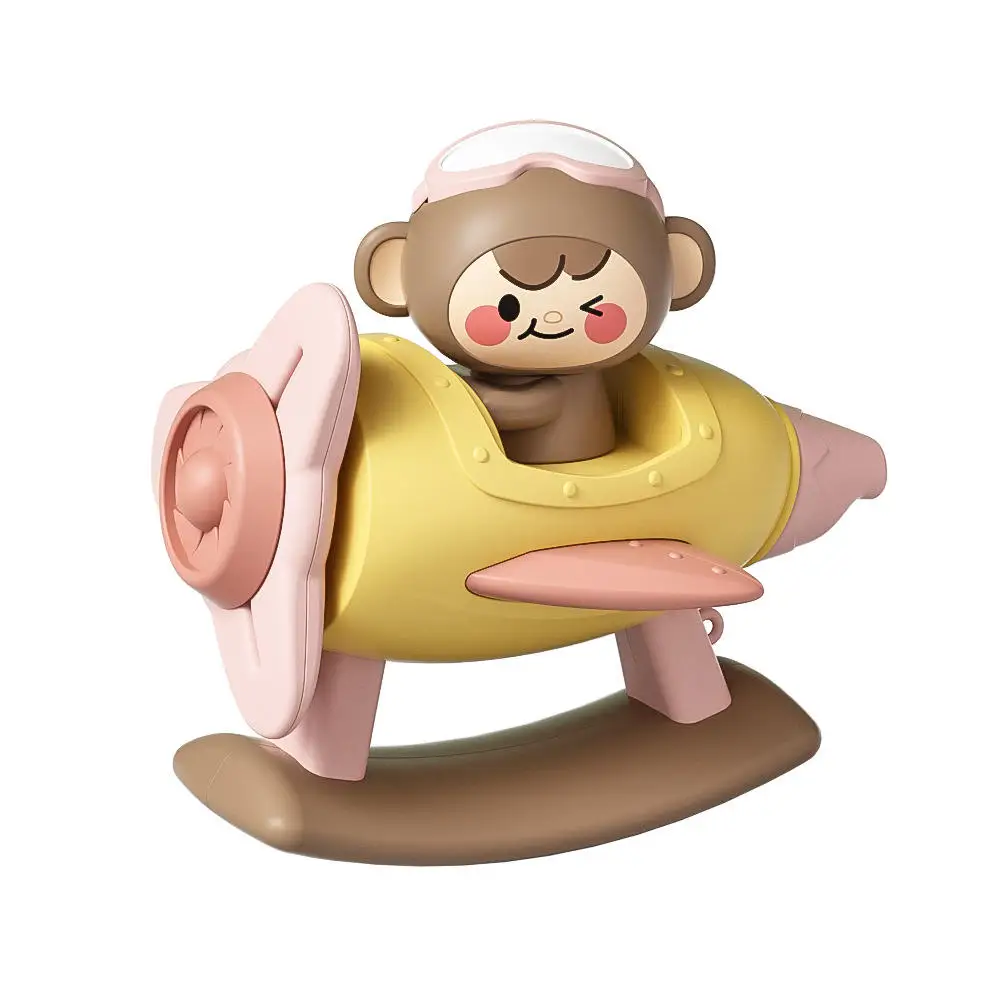 

New creative funny Whistling aircraft toy food grade material baby teething toys