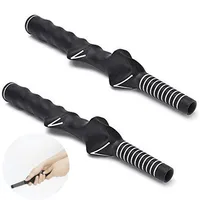 High Quality Durable Golf Rubber Hand Shape Grip Exercise Pole Grip Swing Training Outdoor Golf Position Practice Tools 1