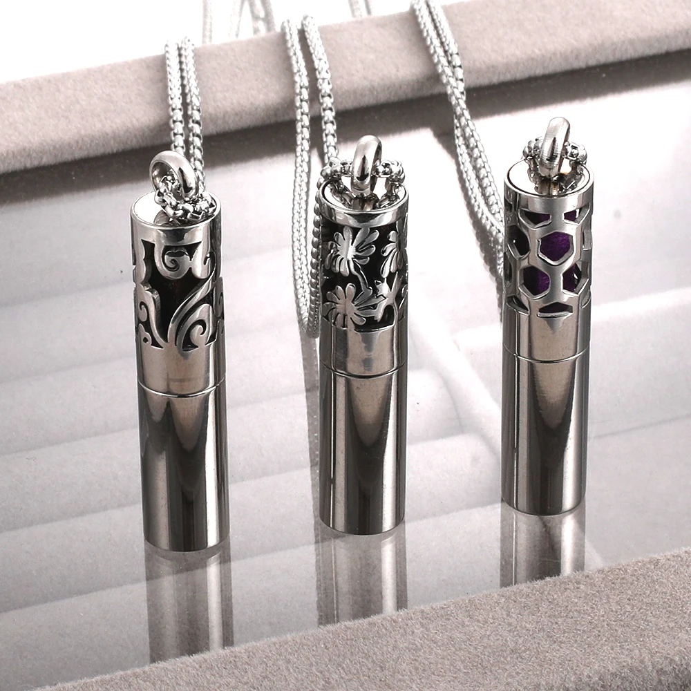 Stainless Steel Aromatherapy Bracelet - Essential Oil Locket Diffuser With 8 Pads
