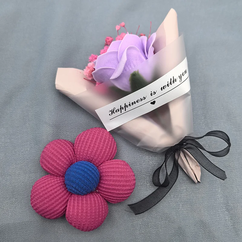 Flores para manualidades 10pc 꽃 채우기 면화 수제 패브릭 패딩 아플리케 머리 장식 머리핀 패치 공예 DIY