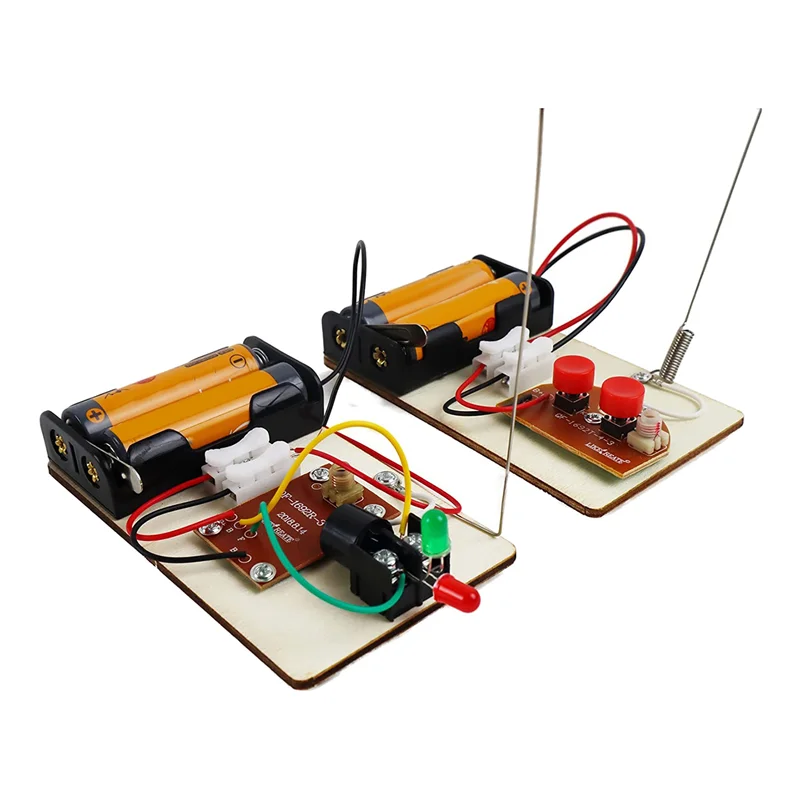 STEM Kits Learn Morse Code Build a Telegraph Machine Electric Circuit Experiment Electricity Kit(No Battery) morse code telegraph kit