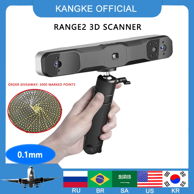 

Revopoint Range 2 3d scanner revopoint RANGE 3D Scanner Infrared Light | Large Object Scanning