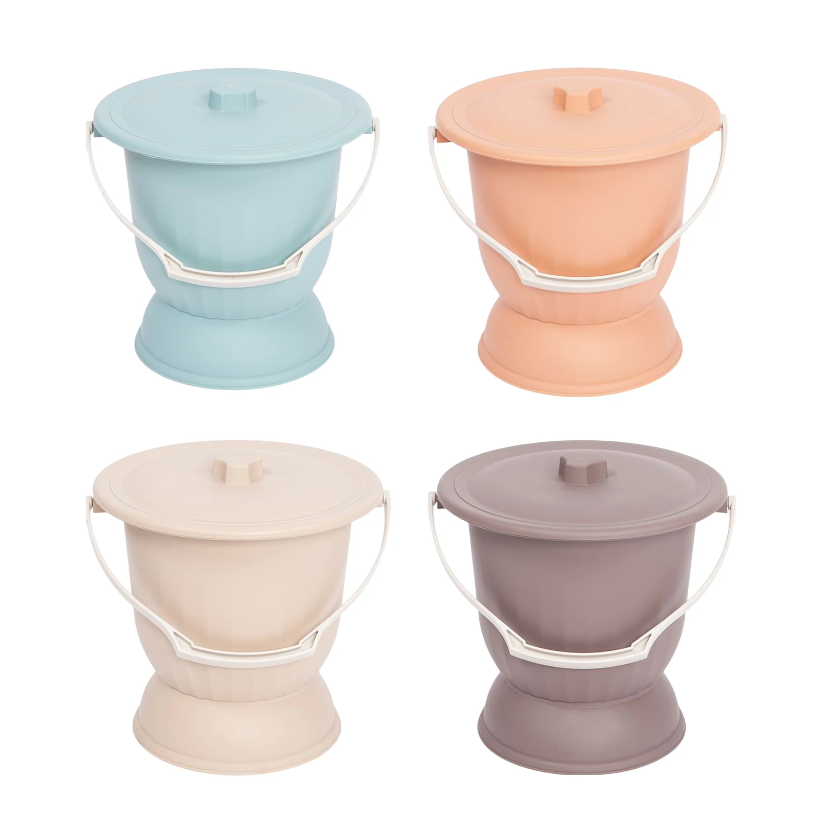Household Spittoon with Lid Urine Bucket Bottle Portable Thickened Toilet Durable Chamber Pot for Kids Child Use Bedroom Night 6